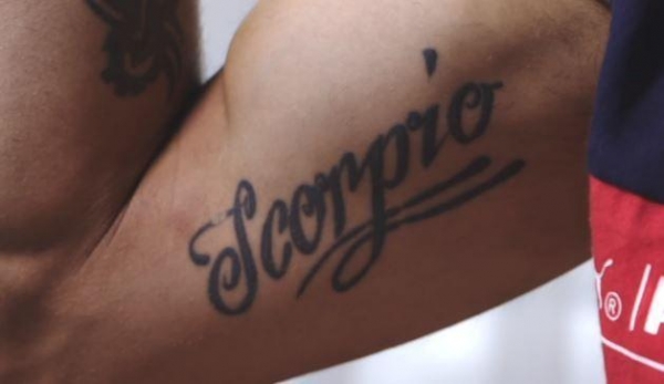 virat kholi Scorpio Tattoo